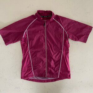 Sunice Weather SS Full Zip Mesh Lined Golf Jacket Dark Pink Soft Lavender Sz S